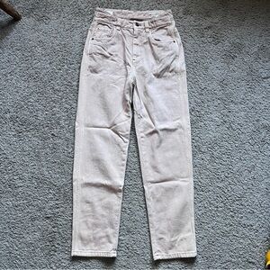 Brunello Cucinelli Dusty Pink Skater Straight Leg Denim Jean size 2/FR 34